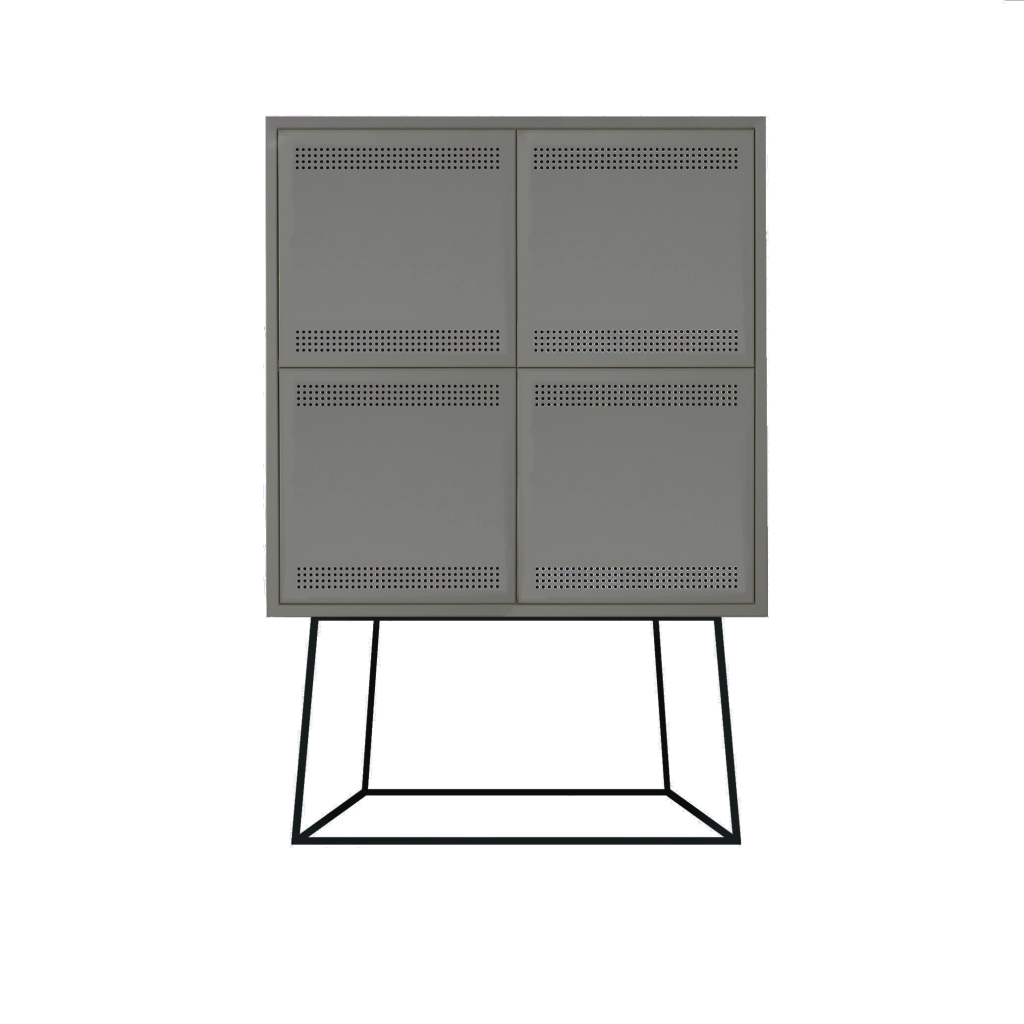Paper Cabinet Large Dark Gray